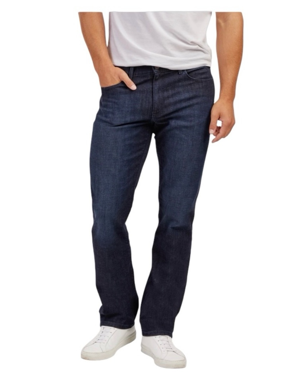 Mott And Bow Crosby Straight Leg Jeans Dark Wash 36x32 Stretch Classic Preppy